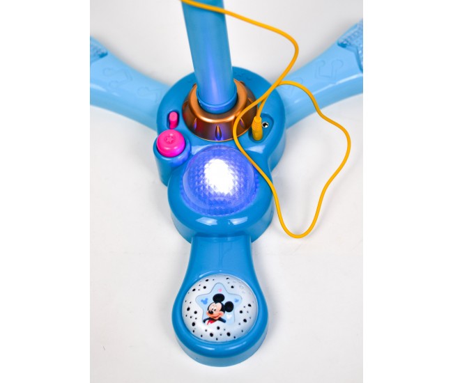 Microfon de jucarie Mickey Mouse pentru copii, conectare cu sunete si lumini - MM8824 Microfon de jucarie Mickey Mouse pentru copii, conectare cu sunete si lumini - MM8824