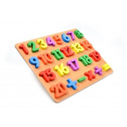 Jucarie educativa din lemn sortare cifre, 25 piese - 22200024 Jucarie educativa din lemn sortare cifre, 25 piese - 22200024