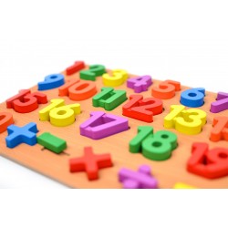 Jucarie educativa din lemn sortare cifre, 25 piese - 22200024 Jucarie educativa din lemn sortare cifre, 25 piese - 22200024