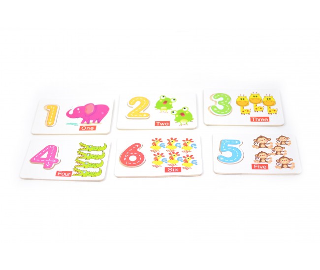 Sortator din lemn tip puzzle cu cifre, joc de educativ pentru copii - 22200016 Sortator din lemn tip puzzle cu cifre, joc de educativ pentru copii - 22200016