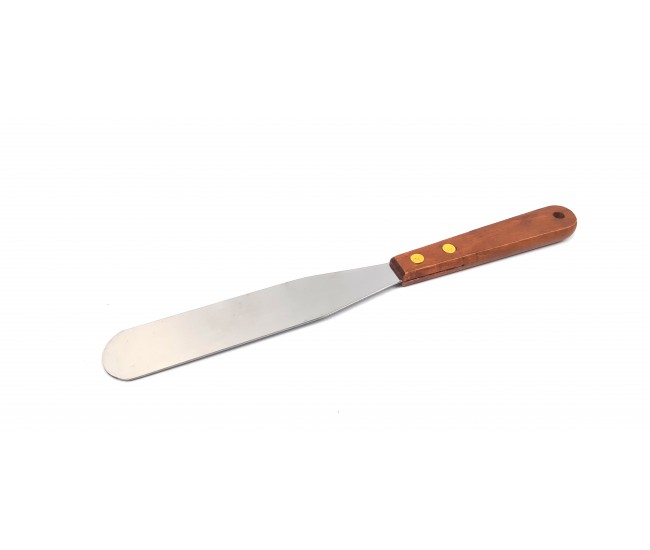 Spatula metalica dreapta pentru intins ceara de epilat - Spatula ceara metal, Lila Rossa SCM01