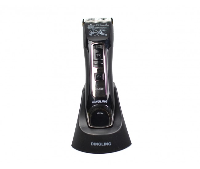 Masina de tuns profesionala cu stand de incarcare DINGLING - Lama cu invelis din titan si cutit ceramic RF689 Masina de tuns profesionala cu stand de incarcare DINGLING - Lama cu invelis din titan si cutit ceramic RF689