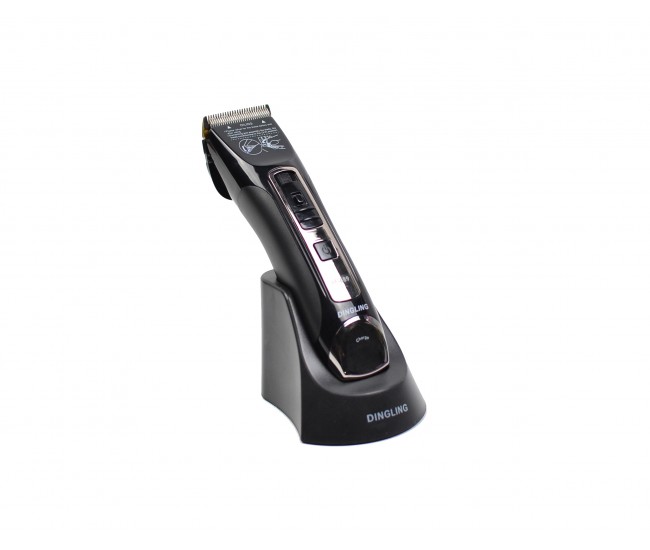 Masina de tuns profesionala cu stand de incarcare DINGLING - Lama cu invelis din titan si cutit ceramic RF689 Masina de tuns profesionala cu stand de incarcare DINGLING - Lama cu invelis din titan si cutit ceramic RF689