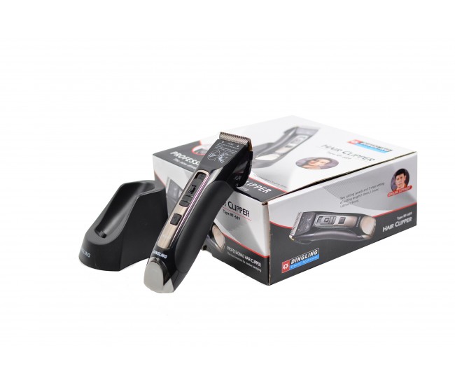 Masina de tuns profesionala cu stand de incarcare DINGLING - Lama cu invelis din titan si cutit ceramic RF689 Masina de tuns profesionala cu stand de incarcare DINGLING - Lama cu invelis din titan si cutit ceramic RF689