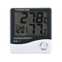 Statie meteo de interior cu Higrometru - Termometru + ceas Display LCD HTC-1
