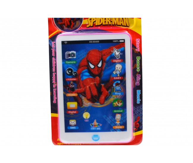 Tableta de jucarie cu Spiderman cu 15 functii touch - 5236 Tableta de jucarie cu Spiderman cu 15 functii touch - 5236