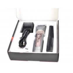 Masina de tuns cu lama din titan si cutit ceramic silentioasa Surker SK639 Gri