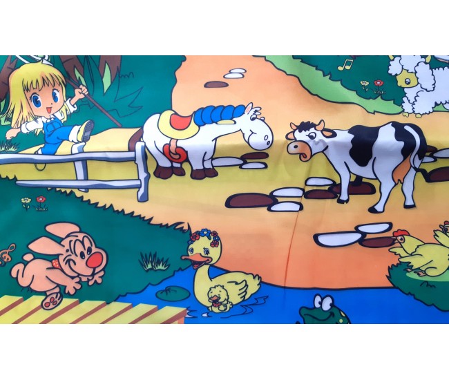 Covor muzical de jucarie pentru copii cu melodii si lumini - Music Farm YQ2912 Covor muzical de jucarie pentru copii cu melodii si lumini - Music Farm YQ2912
