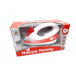 Fier de calcat pentru copii, jucarie cu sunete si luminite, Happy Family - LS820K8 Fier de calcat pentru copii, jucarie cu sunete si luminite, Happy Family - LS820K8