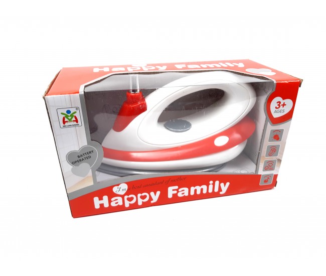 Fier de calcat pentru copii, jucarie cu sunete si luminite, Happy Family - LS820K8