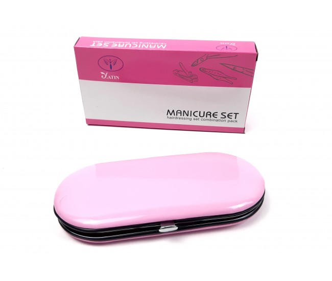 Oferta-Trusa profesionala manichiura Lila Rossa, 7 piese,model oval  RTM8P2