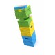 Puzzle, jenga din lemn, jucarie multifunctionala de indemanare, 54 de piese - JG123