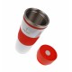 Cana termica, termos 380 ml - White & Red AURILE Thermal Mug