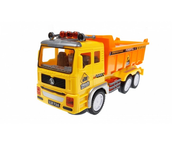 Camion constructii, jucarie cu sunete si lumini - 1104079 Camion constructii, jucarie cu sunete si lumini - 1104079
