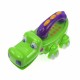 Telefon de jucarie pentru bebelusiin forma de crocodil de la 0-1-3 ani cu melodii si lumini Q88