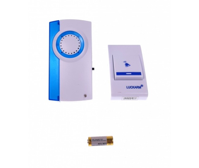 Sonerie la priza, cu buton Wireless, lumini si 32 melodii LUCKARM 8205P