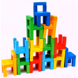 Joc de logica - Jocul Scaunelor din lemn