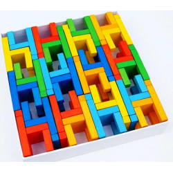 Joc de logica - Jocul Scaunelor din lemn