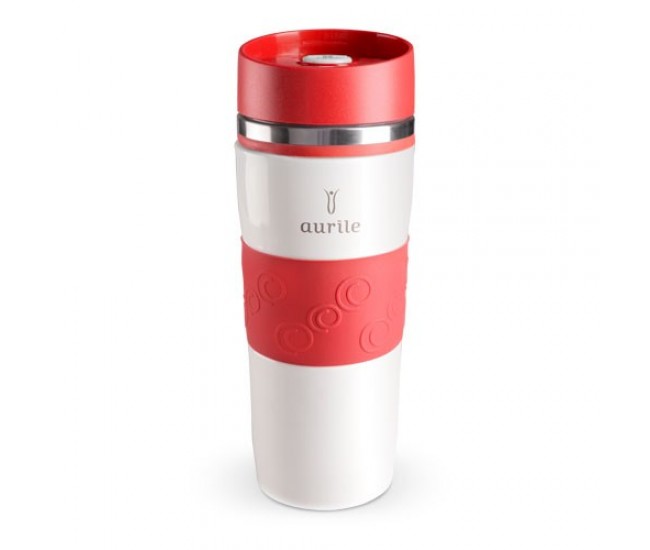 Cana termica, termos 380 ml - White & Green AURILE Thermal Mug