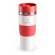 Cana termica, termos 380 ml - White & Red AURILE Thermal Mug