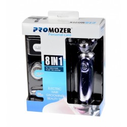 Produs resigilat - Set aparat de ras Promozer MZ2026, lame ConfortCutBlade 4D, umed si uscat, Digital Display, accesoriu tuns, Negru