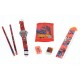 Set ceas pentru copii cu Spiderman + portofel, creioane, ascutitoare, rigla si guma - COCO8011604