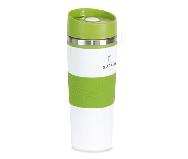 Cana termica, termos 380 ml - White & Green AURILE Thermal Mug