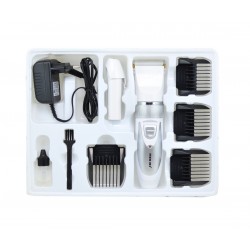 Masina de tuns profesionala, lame ceramice, distanta reglabila de taiere, 2 x acumulatori, NK1706