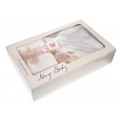 Trusou botez cu broderie pentru fetite, set complet pentru biserica - TRSOR3