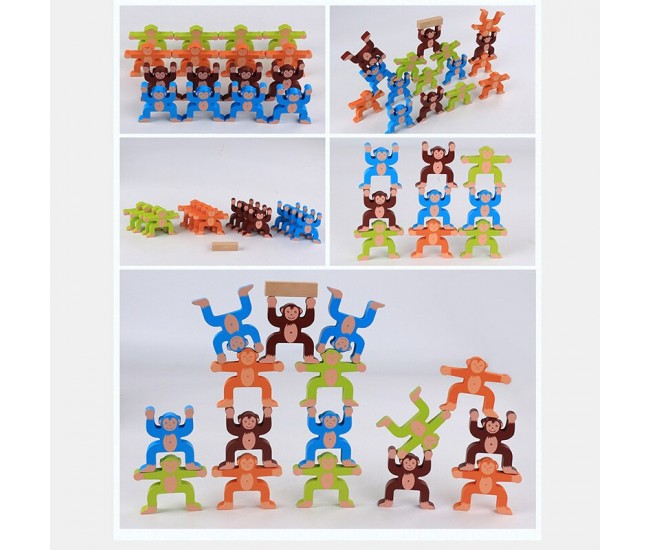 Joc de indemanare, maimute acrobate, Monkey Balance - KABI0041 Joc de indemanare, maimute acrobate, Monkey Balance - KABI0041