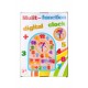 Puzzle matematic cu numaratoare cifre si ceas, jucarie educativa din lemn cu 27 piese - TW06