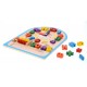 Puzzle matematic cu numaratoare cifre si ceas, jucarie educativa din lemn cu 27 piese - TW06