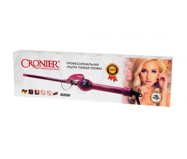 Ondulator ceramic profesional pentru bucle  de 9mm, CRONIER Afro 120-230 grade, CR2013