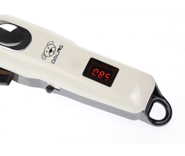 Masina de tuns caini, bichon, shi-tzu, etc, aparat profesional de tuns animale cu display, Daling 220V - 12W DLD77B