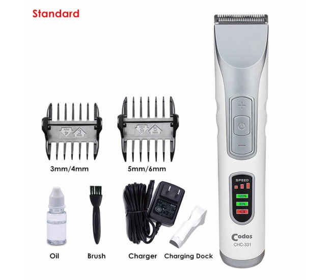 Masina de tuns mini pentru contur, barba si mustata, viteza reglabila, stand incarcare, CODOS COS-331 Masina de tuns mini pentru contur, barba si mustata, viteza reglabila, stand incarcare, CODOS COS-331