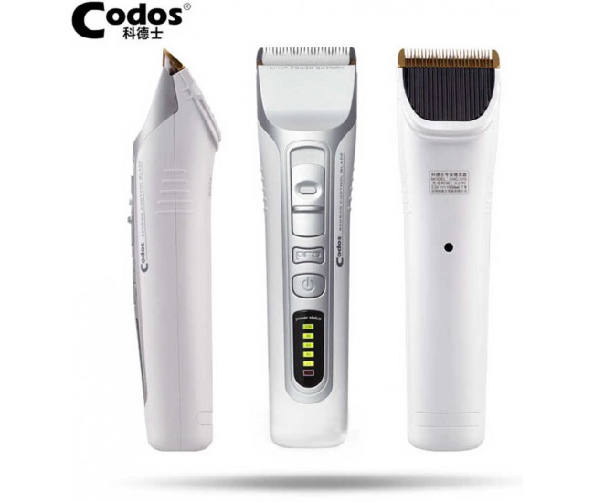 Masina de tuns profesionala cu LED si stand de incarcare Codos - Lama cu invelis din titan si cutit ceramic COS-916 Masina de tuns profesionala cu LED si stand de incarcare Codos - Lama cu invelis din titan si cutit ceramic COS-916