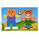 Joc interactiv, stilizeaza ursuletii, din lemn - 22250759