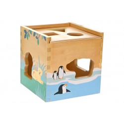 Cutie Inteligenta Din Lemn, cu animale salbatice, Intelligence Box -22200149