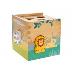 Cutie Inteligenta Din Lemn, cu animale salbatice, Intelligence Box -22200149