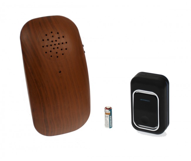 Sonerie pe baterii, buton Wireless 150m cu lumini si 25 melodii, LUCKARM - 3907B