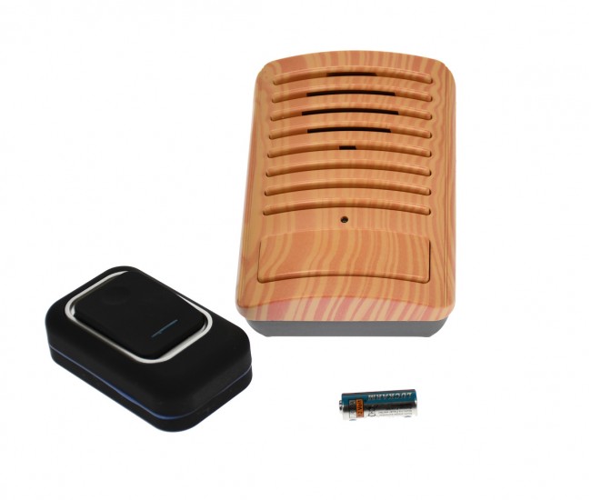 Sonerie la priza, buton Wireless 150m,  cu lumini si 25 melodii,  LUCKARM - 3909P