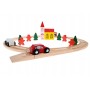 Set circuit auto din lemn cu traseu, 25 piese - SRG2