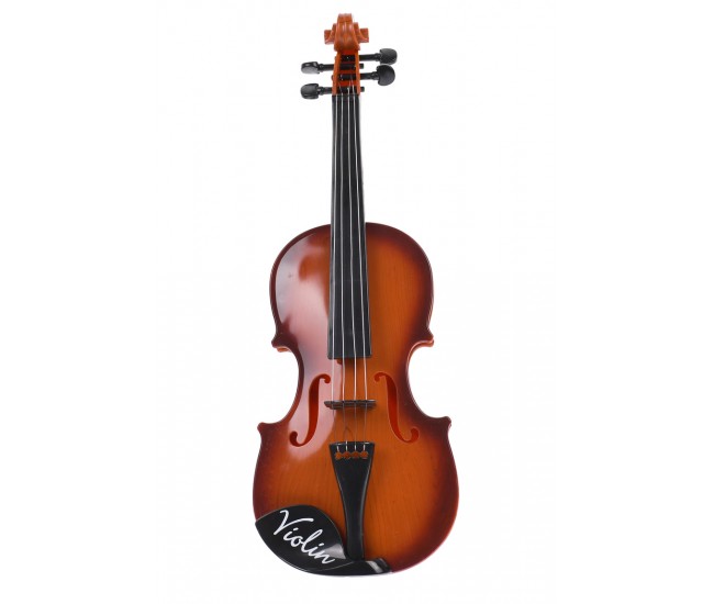 Vioara de jucarie maro cu 4 corzi, 43 de cm - 370