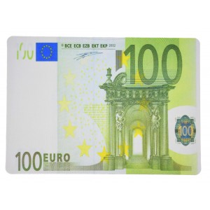 Mousepad birou bacnota 100 de Euro 28x20 cm - MOPADE100