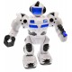 Robot de jucarie cu luminite si sunete, merge, culoare alb - 99111A