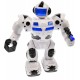 Robot de jucarie cu luminite si sunete, merge, culoare alb - 99111