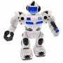 Robot de jucarie cu luminite si sunete, merge, culoare alb - 99111A
