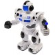 Robot de jucarie cu luminite si sunete, merge, culoare alb - 99111A