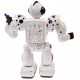 Robot de jucarie cu luminite si sunete, merge, culoare alb - 99111