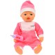 Bebelus de jucarie Belinda cu biberon pentru copii, alb-roz  - 68013A